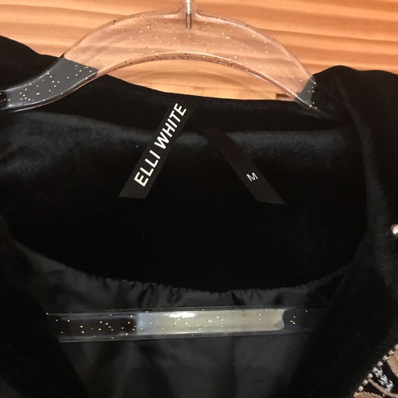 Velvet, embroidered, studded jacket - Picture 7 of 7